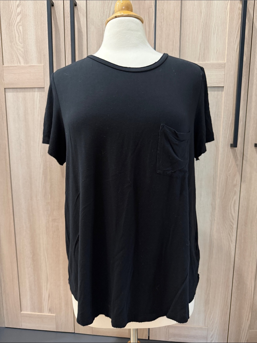 American Eagle Outfitters Soft & Sexy Black Pocket Tee